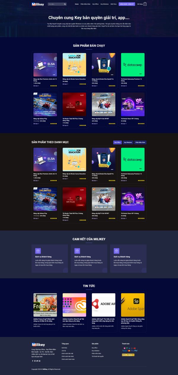 Giao Diện Web Bán Tài Khoản Premium: Tự Động 100%, Chuẩn SEO 2026