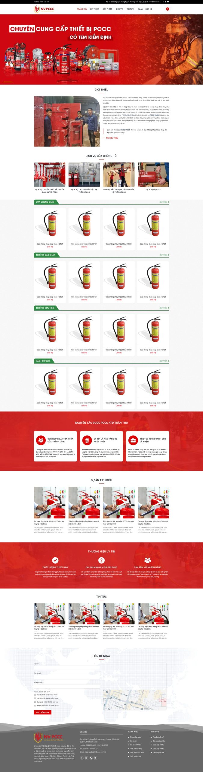 Ảnh Giao Diện Website PCCC Chuyên Nghiệp: Tối Ưu SEO, Đạt Chuẩn