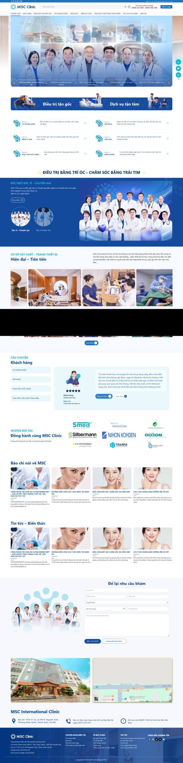 Ảnh Giao Diện Website Phòng Khám Đa Khoa Chuyên Nghiệp, Chuẩn SEO