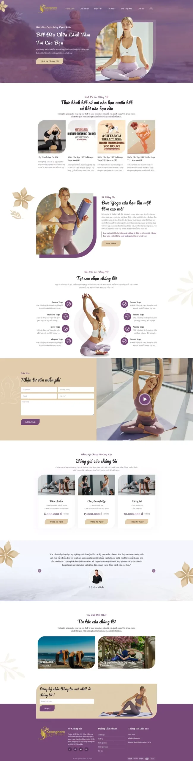 Ảnh Giao Diện WordPress Spa Yoga Cao Cấp: Thiết Kế Hiện Đại, Chuẩn SEO
