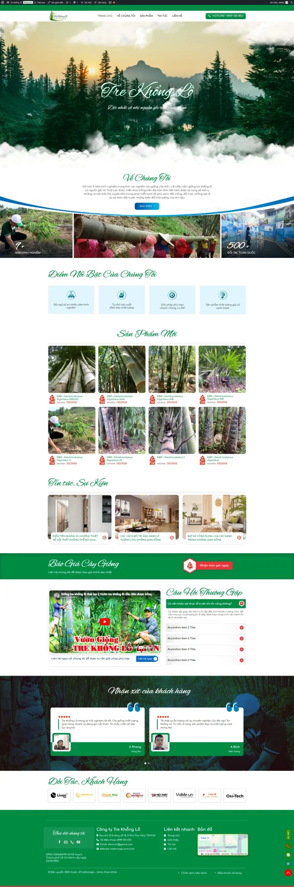 Theme WordPress Bán Cây Giống – Giao Diện Đẹp Chuẩn SEO