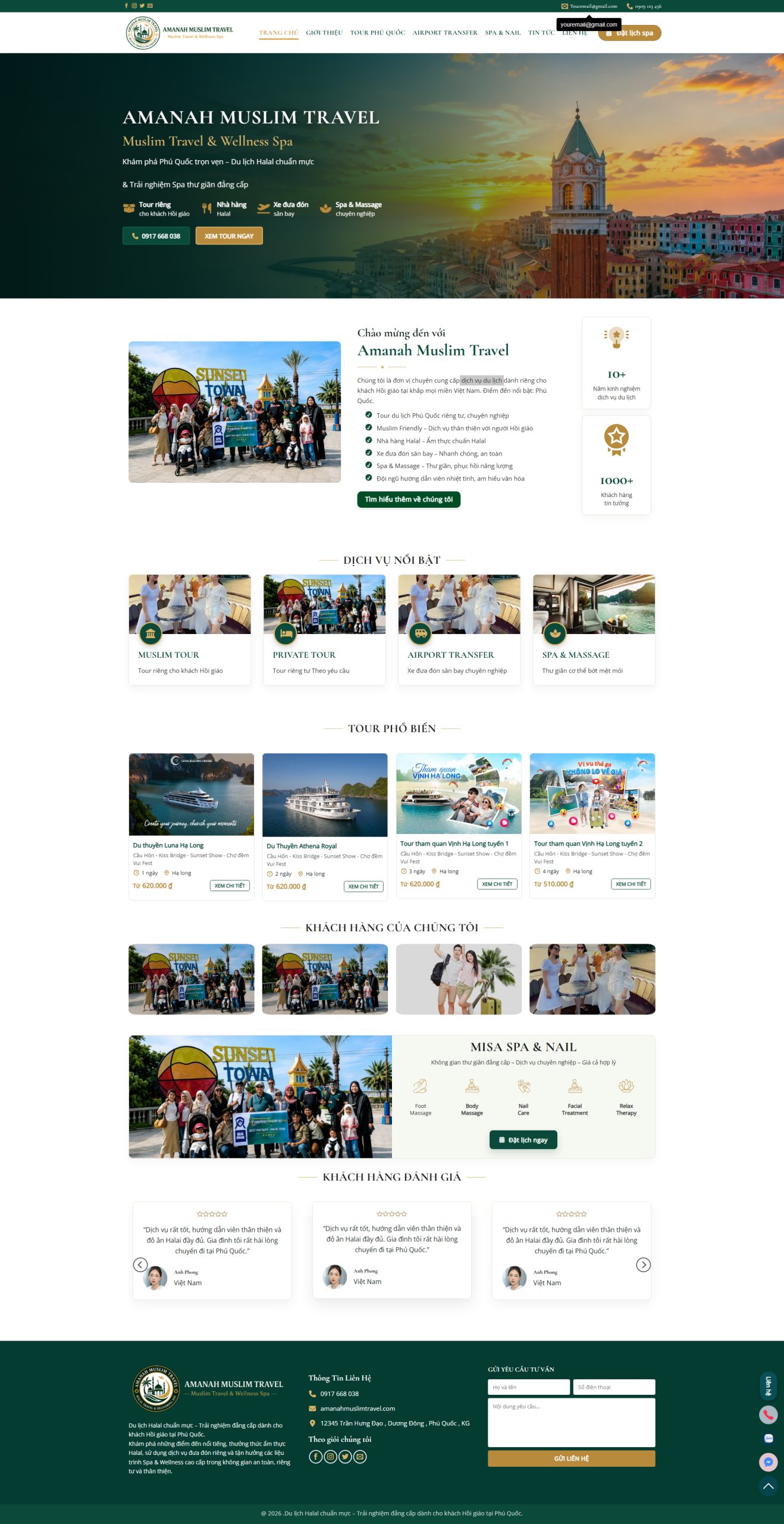 Ảnh Theme WordPress Dịch Vụ Du Lịch Chuyên Nghiệp