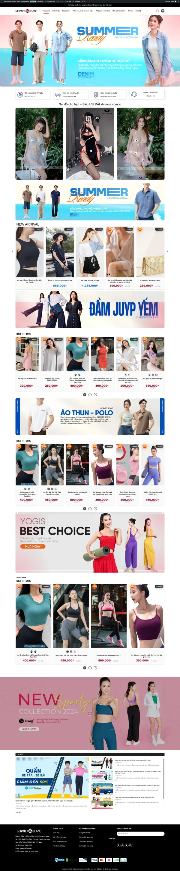 Theme WordPress thời trang chuyên nghiệp