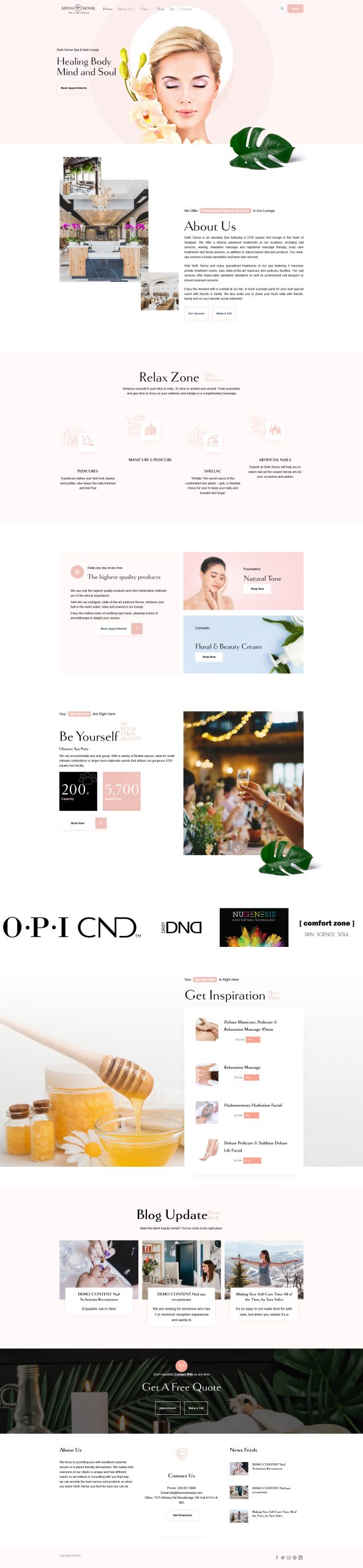 Ảnh Theme WordPress Tiệm Nail – Giao Diện Tăng Booking Khách Hàng Chuẩn SEO 2026