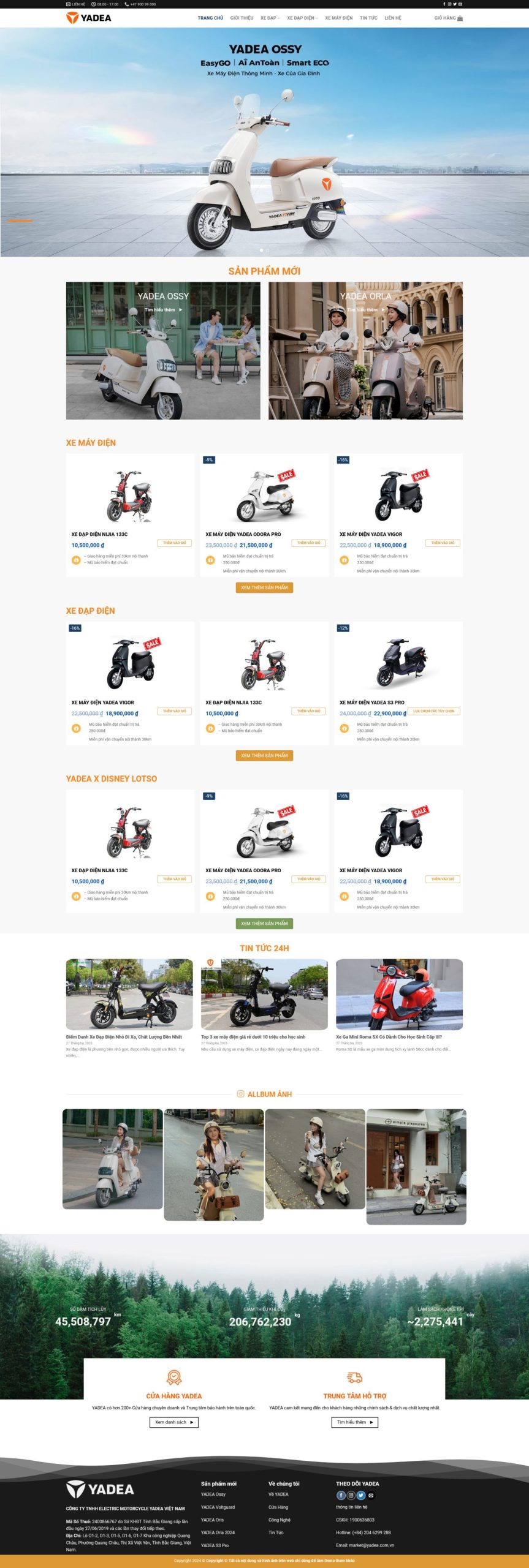 Theme WordPress Xe Điện Hiện Đại – Giao Diện Showroom Xe Điện Chuẩn SEO tại Buôn Ma Thuột, Đắk Lắk